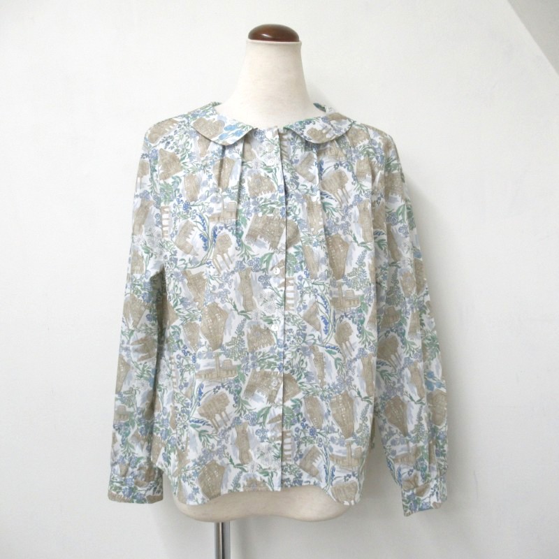 Parkes  LIBERTYギャザーブラウス /OWH2 【日本製】